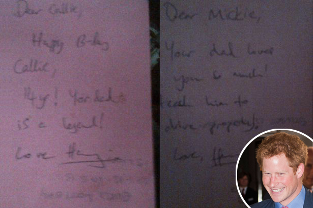 Prince Harry, Notes Prince Harry, Notes